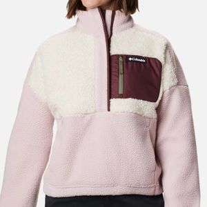 Colombia Lodge sherpa pullover fleece jacket